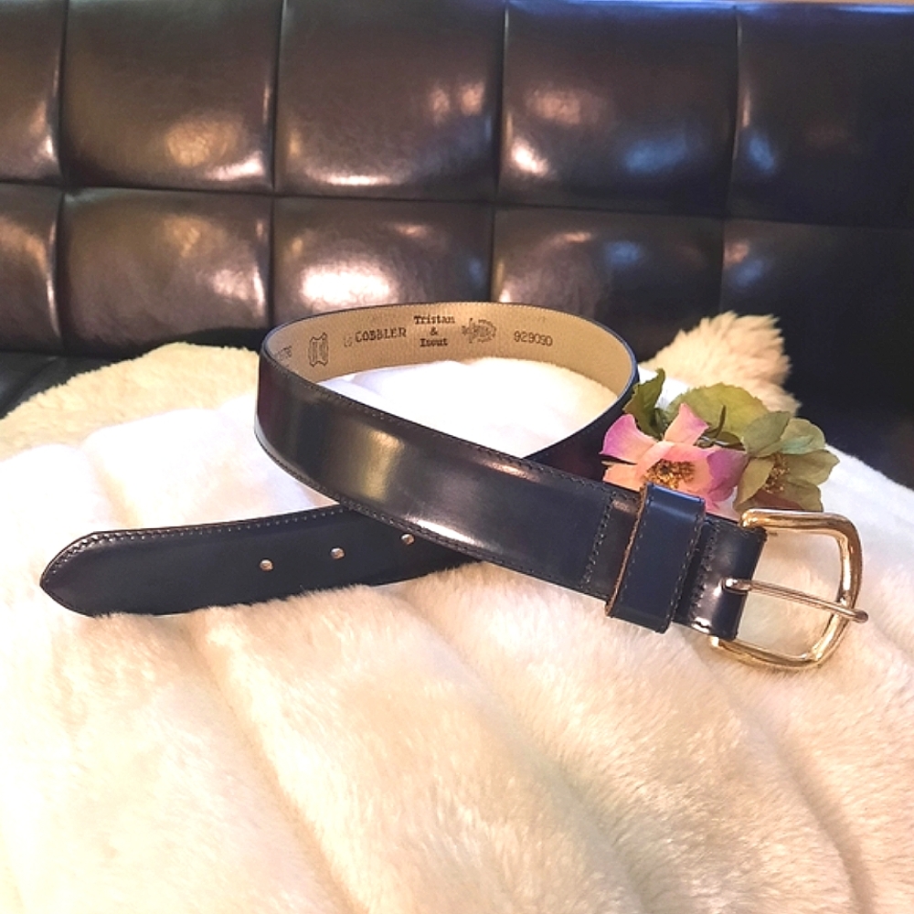TRISTAN & ISEUT Deep Brown Leather Belt
